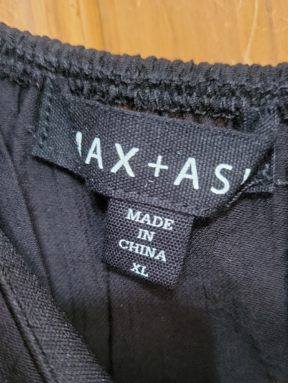 Max + Ash Black Short-Sleeve Peasant Top - Picture 5 of 8